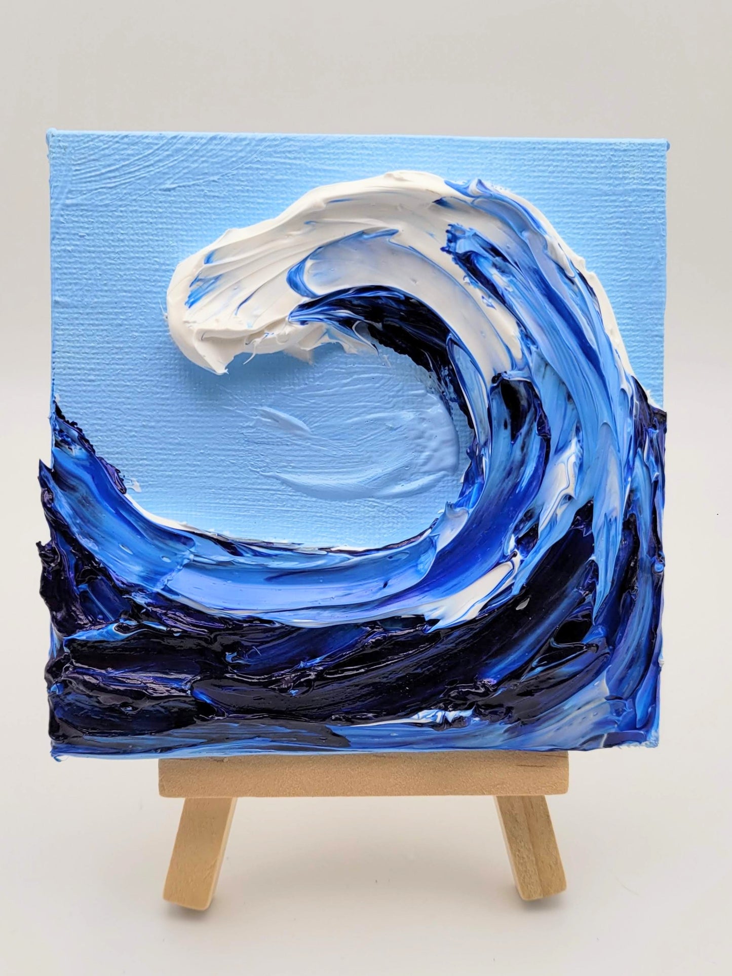 Mini Sculpted Painting-Wave