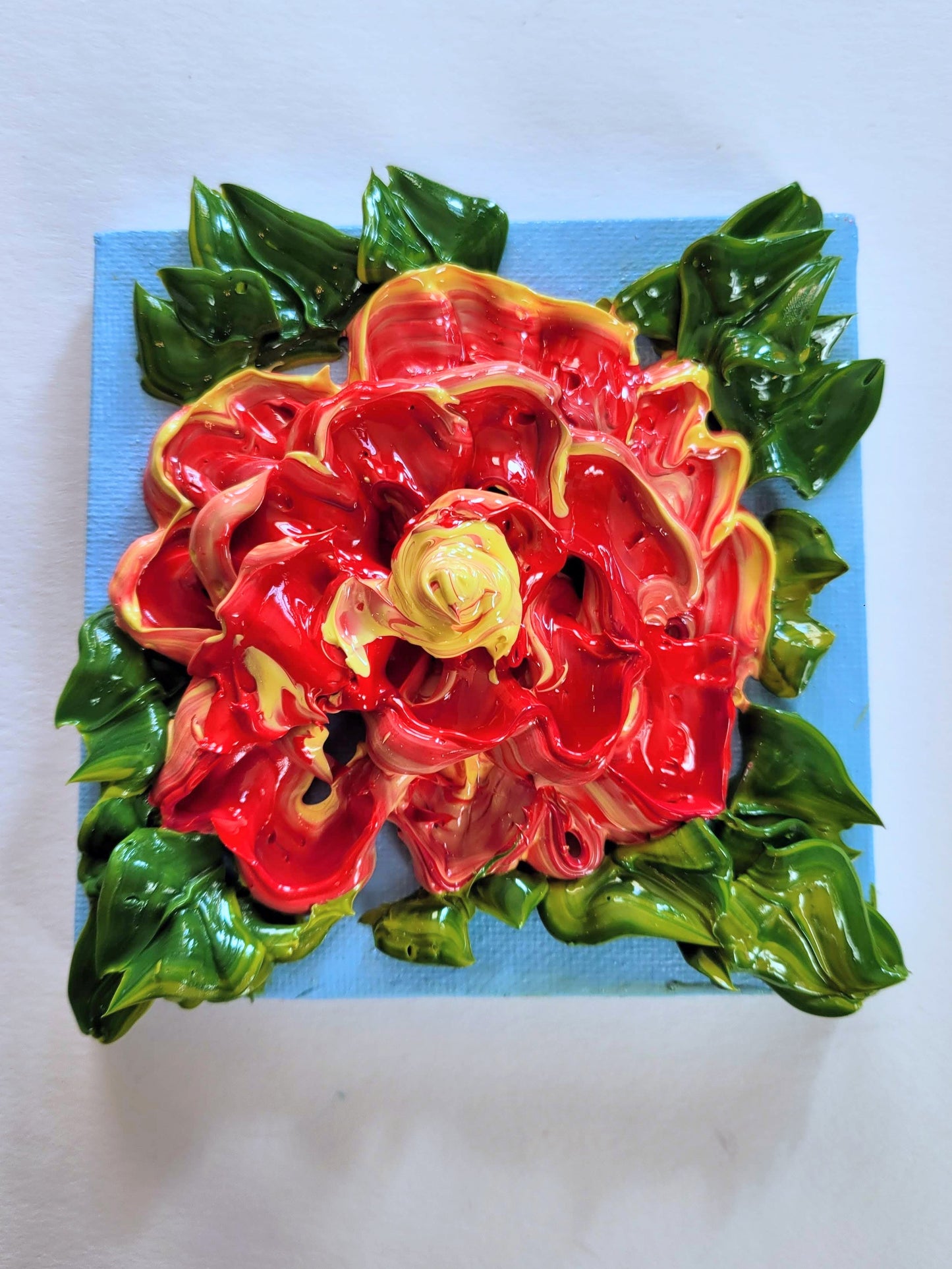 Mini Sculpted Painting-Flower