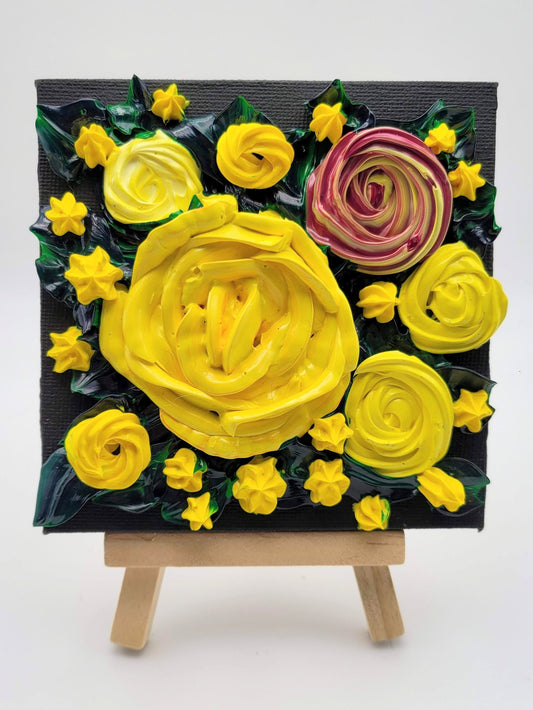 Mini Sculpted Painting-Bouquet 7