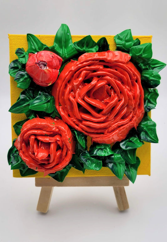 Mini Sculpted Painting-Bouquet 3
